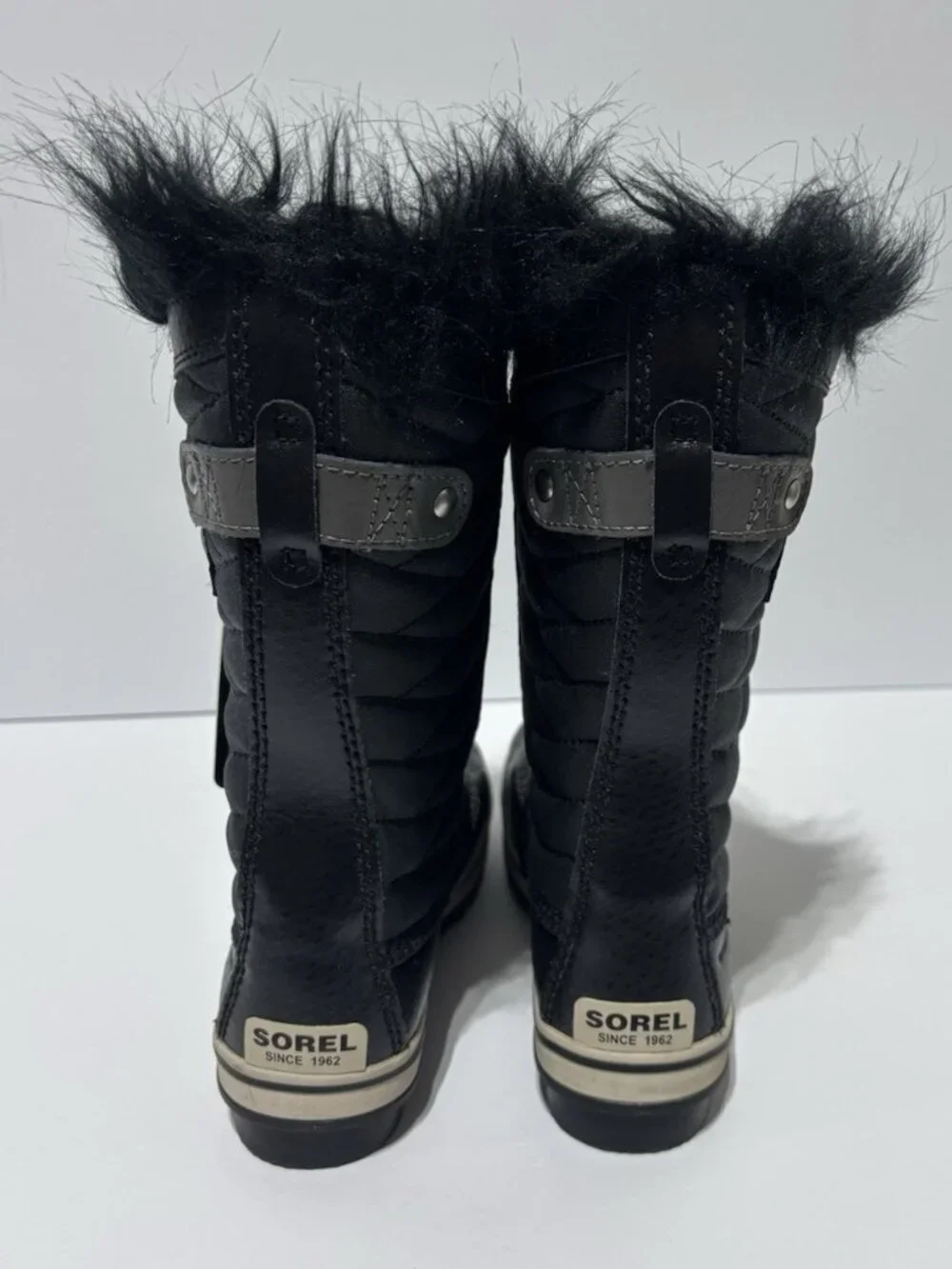 Sorel Youth Tofino II Black Waterproof Winter Boots, Girls’ Size 1 M